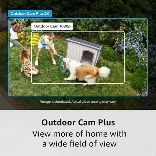 Outdoor Cam Plus Battery, White with Ring Pan-Tilt Indoor Cam, White 3