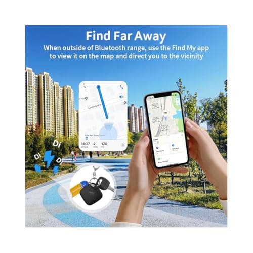 Air Tracker Tag 4 Pack Bluetooth Luggage Tracker tag Locator Works with Apple Find My,Smart Tracker for Suitcase, Bag, Backpack, Wallet,Replaceable Battery Smart tag Item Finder 4
