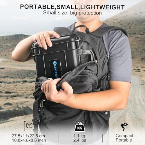 Lekufee Portable Waterproof Hard Case for DJI Osmo Action 6/5 Pro/4/3 Action Camera,Standard Combo,Adventure Combo,More Accessories(Case Only) 4