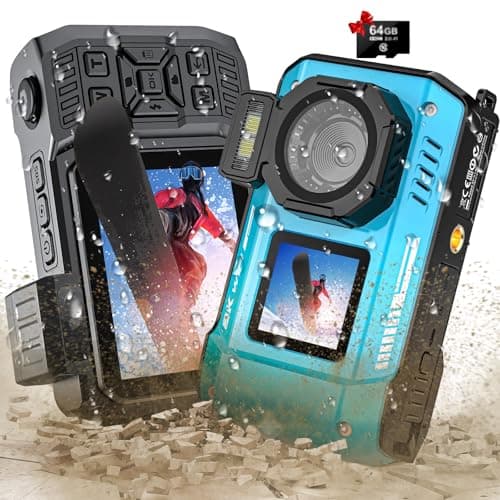 8K Digital Camera WiFi 33FT Underwater Camera for Snorkeling with 64GB Card 70MP Waterproof Camera Rugged Dustproof Shockproof Dual-Screen Selfie Autofocus Point and Shoot Digital Camera(Blue)