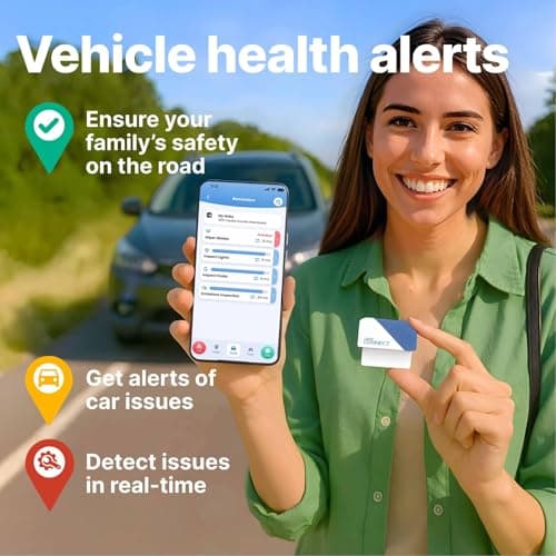 CarMD Connect – Real-Time Vehicle Location Sharing + Vehicle Health Monitoring | No Subscription | AI Auto Expert | Safety Alerts | Geofencing | Works on 1996+ OBDII Cars and Light Trucks 3