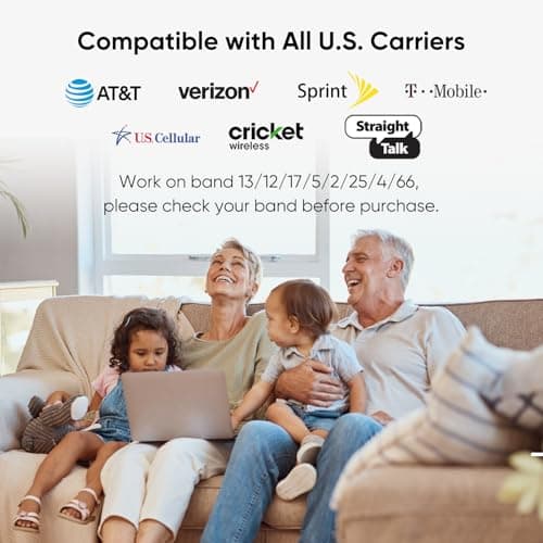 Amazboost Cell Phone Booster for Home, Cell Phone Signal Booster Kit, All U.S. Carriers -Compatible with Verizon, AT&T, T-Mobile, Sprint & More-5G 4G LTE 3G FCC Approved 2