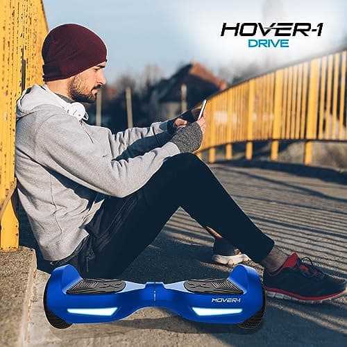 Hover-1 Drive Electric Self Balancing Scooter with 7MPH Top Speed, 3 Mile Range, Long Lasting Lithium-Ion Battery, 6 HR Full Charge, Path Illuminating LED Lights and 6.5” Wheels 5
