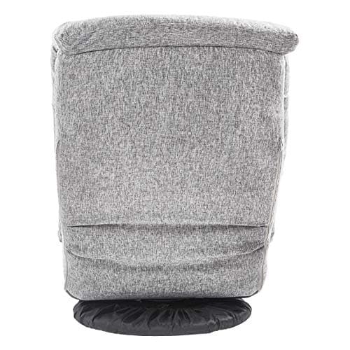 Amazon Basics Swivel Foam Lounge Chair with Headrest, Floor-Compatible, Adjustable, Gaming, 26.3D x 23.5W x 13.7H in, Grey 5