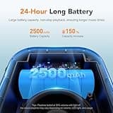 Portable Bluetooth Speaker Waterproof Gift: Birthday Christmas White Elephant Gifts Stocking Stuffers for Adults Teens Women Men, IPX5 HD Sound Up to 24H Playtime, Cool Tech for Boys Girls-Black 5