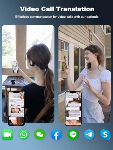 Translator Earbuds Real Time, iTourTranslator Two Way Translation Ear Buds for 127 Languages, Audio & Video Subtitle Translation Headphones, AI Languages Translator Device with APP No Subscription 2