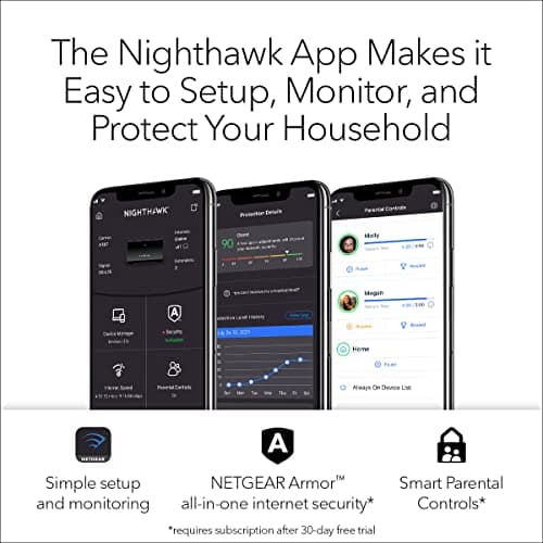 NETGEAR Nighthawk Advanced Whole Home Mesh Dual Band WiFi 6 System (MK72)– AX3000 Router with 1 Satellite Extender, Coverage up to 3,000 sq. ft. and 35+ Devices - Free Expert Help 5