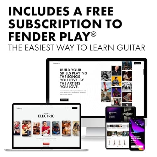 Fender Squier Debut Series Stratocaster Electric Guitar, Beginner Guitar, with 2-Year Warranty, Includes Free Lessons, Black with Matte Finish 5