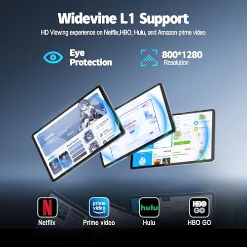 10 inch Tablet, Android 14 Tablet, 8GB RAM 128GB ROM 1TB Expansion, Octa-core Processor, 1280x800 HD Touch Screen, 5MP+8MP Dual Camera, WiFi 6, BT 5.0, 6000mAh Battery & Quad Speakers, Metal Grey 4