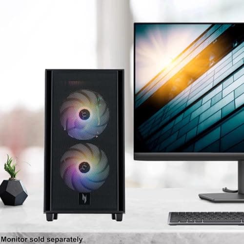 acer Nitro 60 Gaming Desktop Computer AMD Octa-core Ryzen 7 7700 (>i9-13900H) 32GB DDR5 2TB SSD GeForce RTX 5070 12GB GDDR7 DLSS4 (Up to 988 AI Tops) 850W 80+ Gold PSU Type-C Win11Pro ICP Hub 3