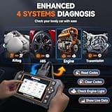 FOXWELL NT614 Elite OBD2 Scanner 4 System Code Reader Scan Engine ABS SRS Transmission, 5 Resets Oil/EPB/ABS Bleeding/SAS/Throttle Live Data, Auto VIN, WiFi Updates Car Diagnostic Tool for DIY & Pros 3