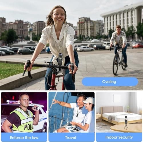 kaysunlink Body Camera with Audio and Video Recording 1080P FHD Mini Police Wearable Body Worn Cam Portable Small Personal Camcorder Sport Action Outdoor Video Recorder (128GB) 2