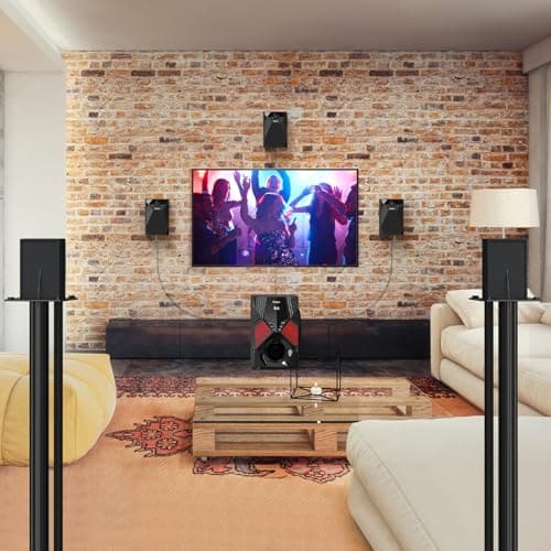 1000W Surround System 5 Wired Satellite Audio Speakers 8 inch Subwoofer 5.1/2.1 Channel Home Theater Deep Bass Support HDMI ARC Optical Bluetooth Karaoke Input 5
