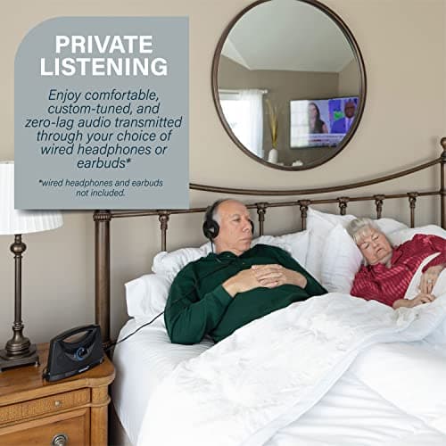 SEREONIC Portable Wireless TV Speakers for Smart TV - Ideal for TV Watching Without The Blaring Volume - Wireless Speakers for TV Designed for Hard of Hearing, Elderly, and Seniors - 100ft Range 4