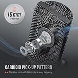 FIFINE Studio Condenser USB Microphone Computer PC Microphone Kit with Adjustable Boom Arm Stand Shock Mount for Instruments Voice Overs Recording Podcasting YouTube Vocal Gaming Streaming-T669 3