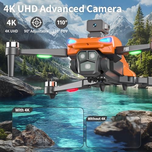 GPS Drone with 4K Camera for Adults, 4.5" Remote Control Screen, Auto Return, Auto Obstacle Avoidance, 22 Min Flight, Foldable FPV RC Quadcopter with Follow Me, Waypoint Fly, Gift for Beginners 2