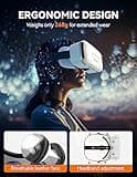 TECKNET VR Headset for Phone, Virtual Reality Headsets with HD 110°FOV Anti-Blue Light Lenses & Adjustable Gears, 3D VR Headset for Kids Compatible iPhone Samsung Android 4.7-7.2" 4