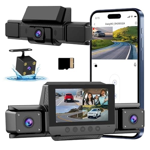 4-Channel 360° Dash cam Front and Rear FHD 1080P 180° Rotating Side-View Camera APP Control reversing Display Collision Detection Parking Monitoring Loop Recording | Suitable for sedans and SUVs