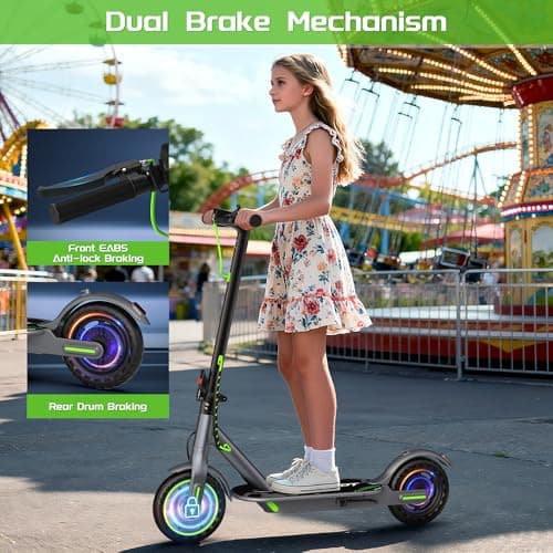 MAXSHOT Electric Scooter Adults & Big Kids, Top Speed 9/16/19/22MPH, 10/12/16/21/50Miles Range, 6.5"/8.5"/14" Tires Folding Commuter Escooter with Dual Suspension for Commuting, APP Control 4