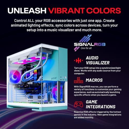 Skytech Gaming Aqua Desktop PC, Ryzen 7 7800X3D 4.2 GHz (5GHz), AMD RX 9060XT 16GB, 1TB Gen4 NVMe SSD, 32GB DDR5 RAM 5200 RGB, 850W Gold ATX 3 PSU, 360mm ARGB AIO, Wi-Fi, Win 11 4
