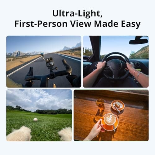 DJI Osmo Nano Standard Combo (64GB) - Small 4K/60fps Vlogging Camera with a 1/1.3″ Sensor, 143° Wide FOV Video, 200-Min Recording, Swift Content Transfer, Magnetic POV Cam 4K for Sports, Vlog 2