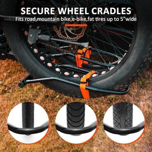 Soarify Platform 2 EBike Rack for Car Hitch Bike Rack for SUV RV Trucks Carrier Bicycle Car Racks 2-inch Receiver (Ebike Rack) 4