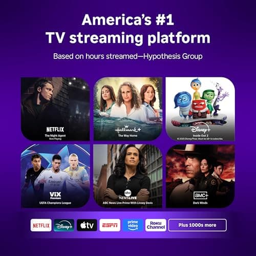 Roku Smart TV 2025 – 40-Inch Select Series, 1080p Full HD TV TV with Voice Remote – Flat Screen LED Television with Wi-Fi for Streaming Live Local News, Sports, Family Entertainment 2