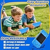 Voichic 32 Bit Handheld Game Console for Kids Adults, Preloaded 135 Retro Video Games, 3.0" Color Display Rechargeable Portable Gaming Player, Mini Electronic Travel Toy Gift for Boys Girls(Blue) 4