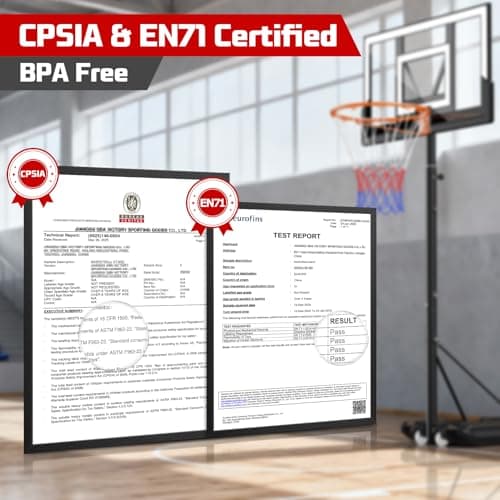 Yohood Basketball Hoop Outdoor 10FT with Shatterproof 40 Inch Backboard, Portable Basketball Hoop Goal System for Kids/Youth/Adults in Backyard/Driveway/Indoor 5