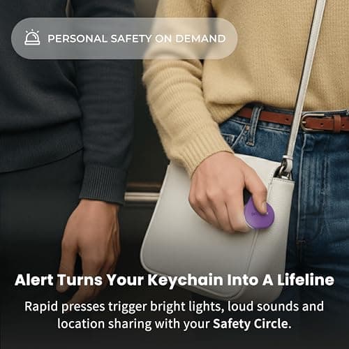 Pebblebee Clip 5 | Rechargeable Bluetooth Tracker Tag for Keys & Bags | Alternative to Air Tag & Android Trackers | 130 dB Siren, Bright LED Strobe, 12-Month Battery, Alert Safety Mode & Phone Finder 5