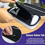 Carry Case designed for Playstation Portal remote player for PS5 Console holds accessories, Travel and Storage Protection for headset charger and more WHITE/BLACK - Easy Clean Case Gift box Edition 4