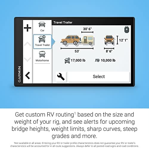 Garmin RV 795, Large, Easy-to-Read 7” GPS RV Navigator, Custom RV Routing, High-Resolution Birdseye Satellite Imagery, Directory of RV Parks and Services, Access Live Traffic and Weather (Renewed) 5