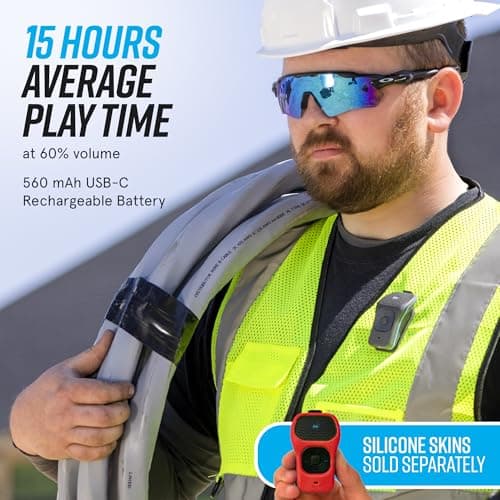 noxgear 39g Wearable Bluetooth Speaker, Magnetic Mini Clip-On, Waterproof Up to 15 Hours Playtime | Clip On Bluetooth, Wearable Speaker with Microphone, 100ft Range 5