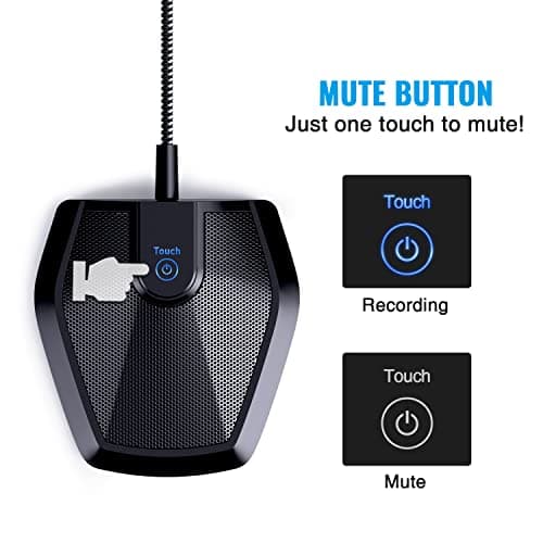 TONOR Conference USB Microphone, Omnidirectional Condenser PC Mic for Video Conference, Recording, Skype, Online Class, Court Reporter, Plug & Play Compatible with Mac OS X Windows PC Compute, G11 5