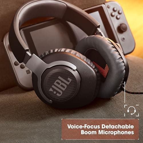 JBL Quantum 100 - Wired Over-Ear Gaming Headphones - Black, Large 4