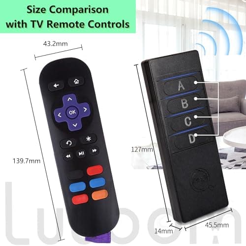 Luubom Key Finder 80DB+ Tracking Devices, Item Locator Tags with 164ft, Wireless Locator for Finding Wallet Phone Glasses Pet, 1 RF Transmitter & 4 Receivers 5