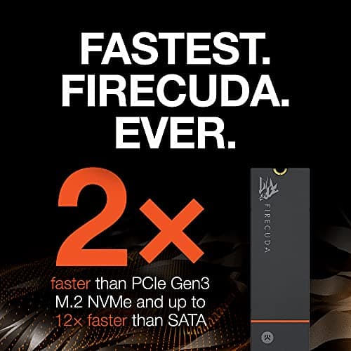 Seagate FireCuda 530 1TB Solid State Drive - M.2 PCIe Gen4 Ã—4 NVMe 1.4, PS5 Internal SSD, speeds up to 7300MB/s, 3D TLC NAND, 1275 TBW, 1.8M MTBF, Heatsink, Rescue Services (ZP1000GM3A023) 4