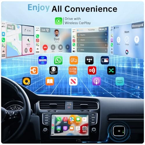 Wireless CarPlay Adapter for Apple CarPlay, Easy to Upgrade Wired CarPlay to Wireless, Instant Connectivity, Super Mini Car Play Dongle for iPhone Fit for Cars with Built-in CarPlay 3