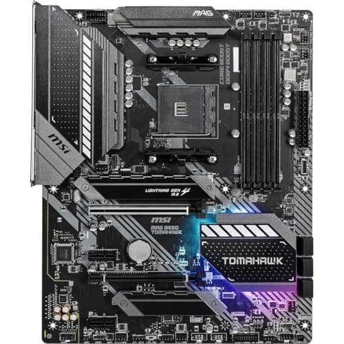 MSI MAG B550 TOMAHAWK Gaming Motherboard (AMD AM4, DDR4, PCIe 4.0, SATA 6Gb/s, M.2, USB 3.2 Gen 2, HDMI/DP, ATX, AMD Ryzen 5000 Series processors) 2