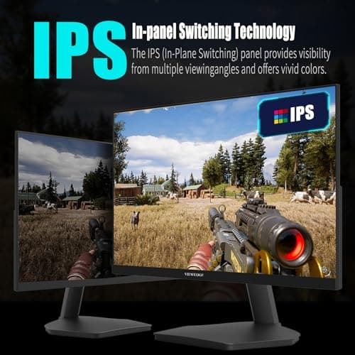 Viewedge Gaming Monitor 27 Inch FHD 144hz, 1ms IPS 1080p Computer Monitor with 110% sRGB, Bluelight Filter, HDMI & VGA Port, Support Freesync and Wall Mount 4