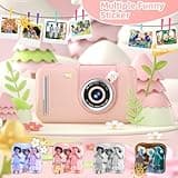 Makolle Upgrade Kids Selfie Camera,Chritmas Birthday Gift for 3-9 Years Old Girls,Portable Toy for 3 4 5 6 7 8 9 Year Children,Toddler 1080HD Digital Video Camcorder Camera with 32G SD Card Pink 4