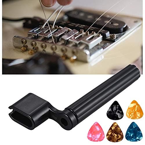 72PCS Guitar Tool Kit，Professional Guitar Repairing Maintenance Tool Kit with Guitar Strings Picks Bridge Pins Gauge Guitar Accessories Gift for Acoustic Guitar Electric Guitar Ukulele Bass Banjo 3