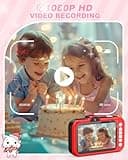 Uffylle Kids Camera, 1080P 48MP Front Selfie Toddler Camera, 3.5 inch Big Screen Toy Camera, 10X Zoom in Chritmas Birthday Gift Cameras for Kids Boys Girl Age 2 3 4 5 6 7 8 9 10 11 12, Red 4
