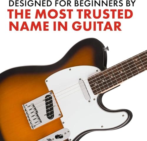 Fender Squier Debut Series Telecaster Electric Guitar, Beginner Guitar, 2-Year Warranty, Includes Free Lessons, 2-Color Sunburst with Satin Urethane Finish 4