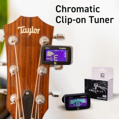 Guitar Accessories Kit by Guitar Lab – Premium Metal Tin with Guitar Strap, Capo, Tuner, Picks for Acoustic, Bass, Electric & Ukulele Guitars – Ideal Guitar Gifts for Men, Beginners, and Pros 3