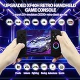 Upgraded XF40H Handheld Game Console, Retro Gaming Console Preloaded Classic Games with Multiple Emulators, 4.0 Inch 4K HD IPS Screen Open Source Linux System, Pocket Video Gaming (Black-128G) 2