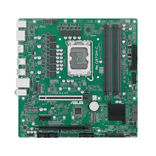 ASUS Pro Q870M-C-CSM Micro-ATX mATX Q870 Business Motherboard with Intel® Core™ Ultra Processors (Series 2) & Intel® vPro Support and Enhanced Security, Reliability and Manageability 2