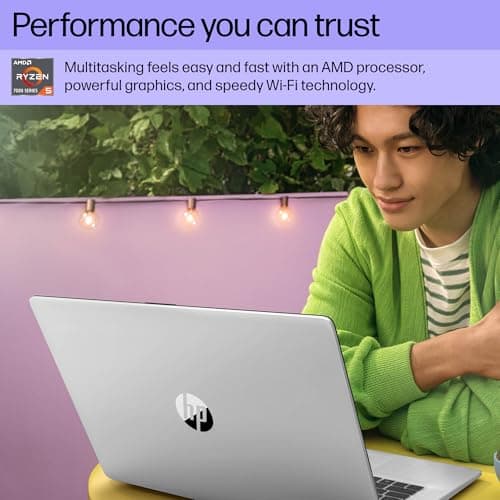 HP 17.3 inch Laptop, HD+ Display, AMD Ryzen 5 7520U, 16 GB RAM, 512 GB SSD, AMD Radeon Graphics, Windows 11 Home, Natural Silver, 17-cp2199nr 4