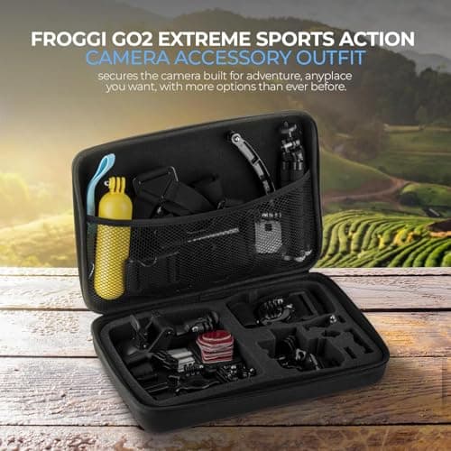 GoPro HERO13 Black - Waterproof Action Camera with 5.3K60 Video, 27MP Photo, Bundle with Froggi Extreme Sport 47-pc Accessories Kit, 64GB microSD Card (HERO13 Green) 4