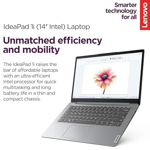 Lenovo IdeaPad Laptop with Microsoft Office, Intel High Performance CPU, 12GB RAM, 1TB Cloud & 640GB Storage, SD-Card Reader, WiFi 6, Windows 11 S, 8 in 1 Hub, Type C RJ45 Cable 3